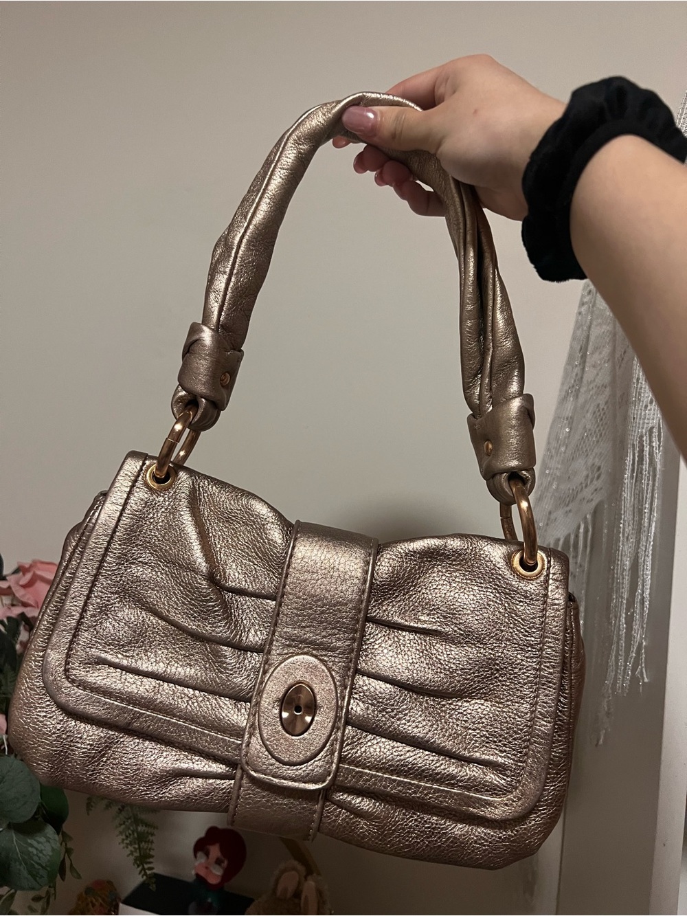 Coach Metallic Rose/Gold Shoulder Bag